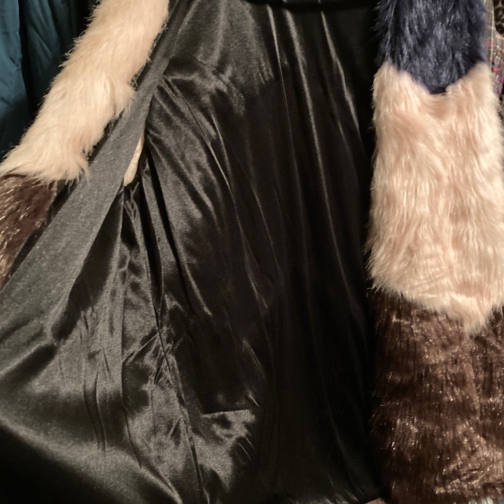 Faux Fur Colorblock Vest Roly Poly Large - Picture 4 of 7